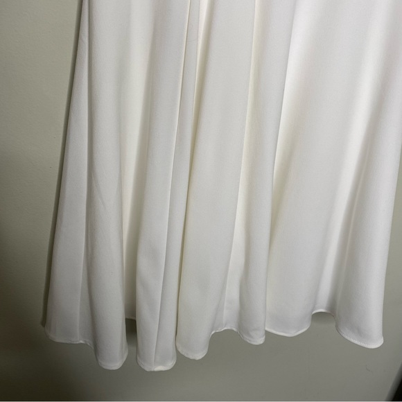 ✨NWT White House Black Market WHBM White Seasonless Fit & Flare Dress Size 2 - Picture 6 of 9